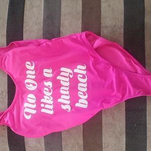Woman one piece swim suit